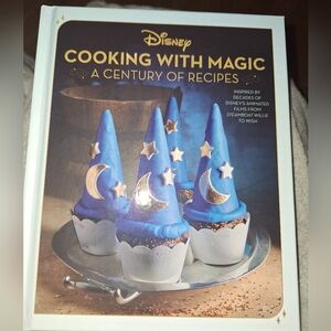 Disney Cooking with Magic Recipe Book - Blue and Gold
